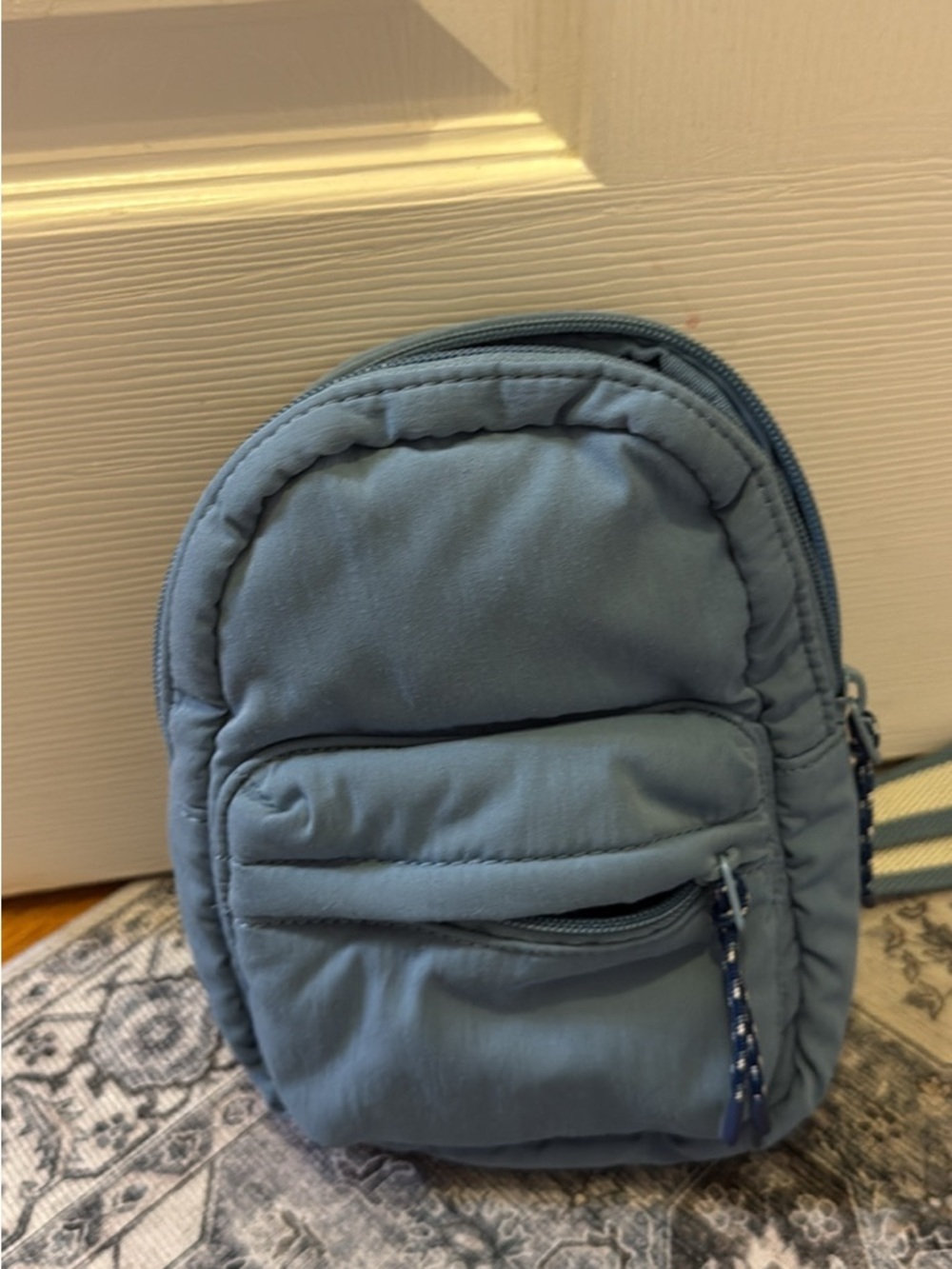Cat & Jack Light Blue Quilted Crossbody Bag